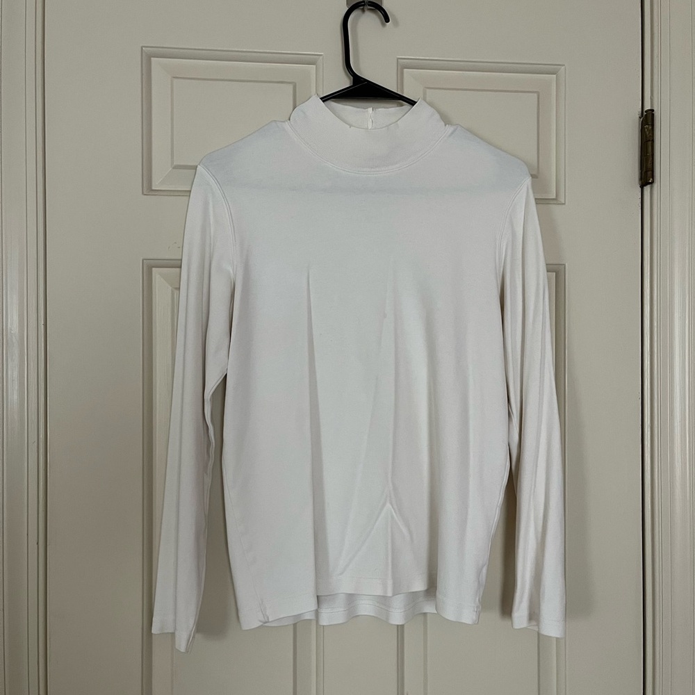 Vintage Eddie Bauer White Lightweight Women’s Turtleneck